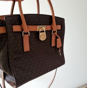 Michael Kors Large Hamilton Tote Bag, Brown